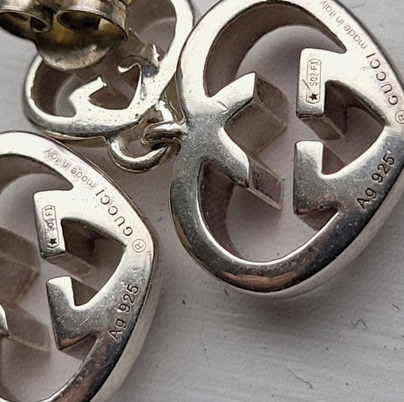 Gucci Britt Love Heart Earrings | Sterling Silver | NWT - Picture 6 of 9